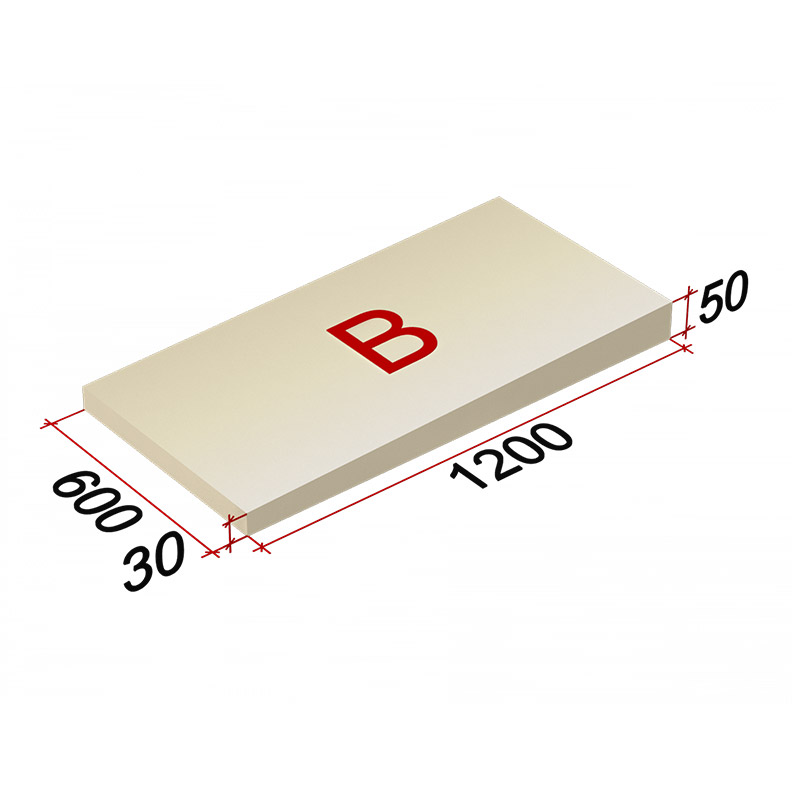 LOGICPIR Slope-1,7% (B) СХ/СХ 1200х600х30-50 (упак, 14 плит, 10,0799
