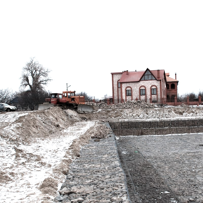 Габион матрац ГСИ-М 4х2х0,23 оцинкованный, Ø проволоки 2,2 мм, размер ячейки 6х8 см