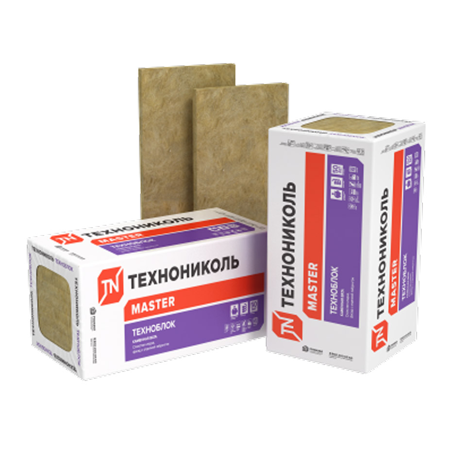 Утеплитель ТЕХНОБЛОК СТАНДАРТ (6 плит, 4,32 кв.м) 1200х600х100 мм