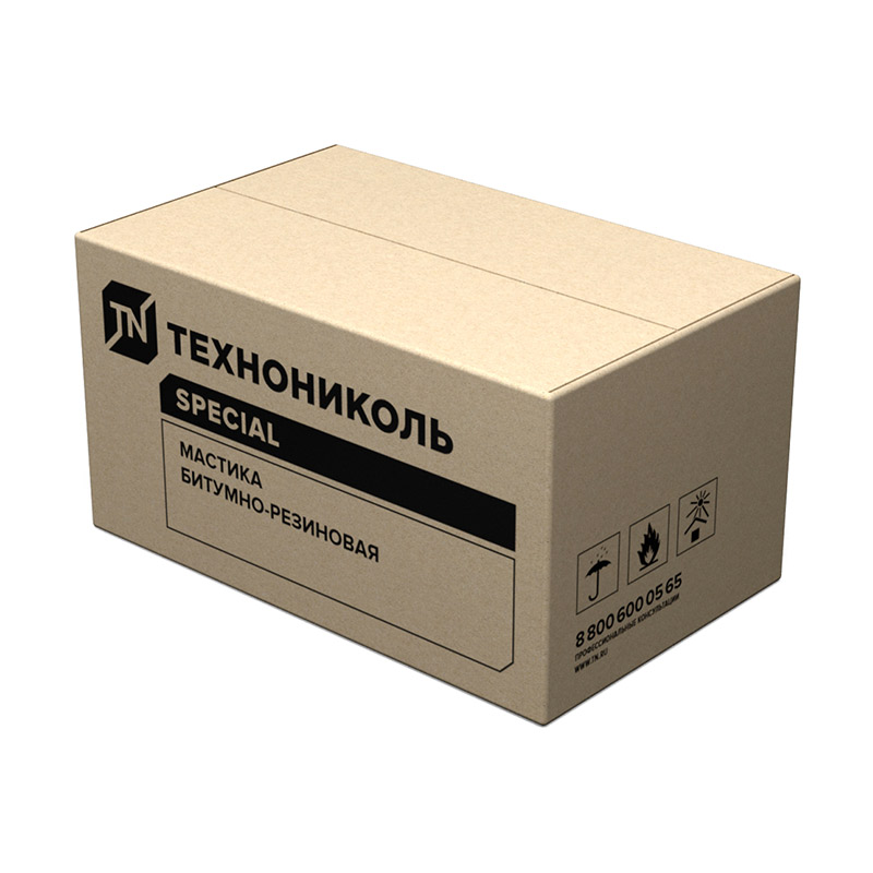 Мастика битумно-резиновая МБР-65, коробка 14 кг