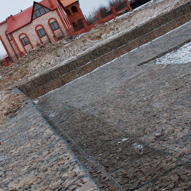 Габион матрац ГСИ-М 4х2х0,23 оцинкованный, Ø проволоки 3,0 мм, размер ячейки 8х10 см