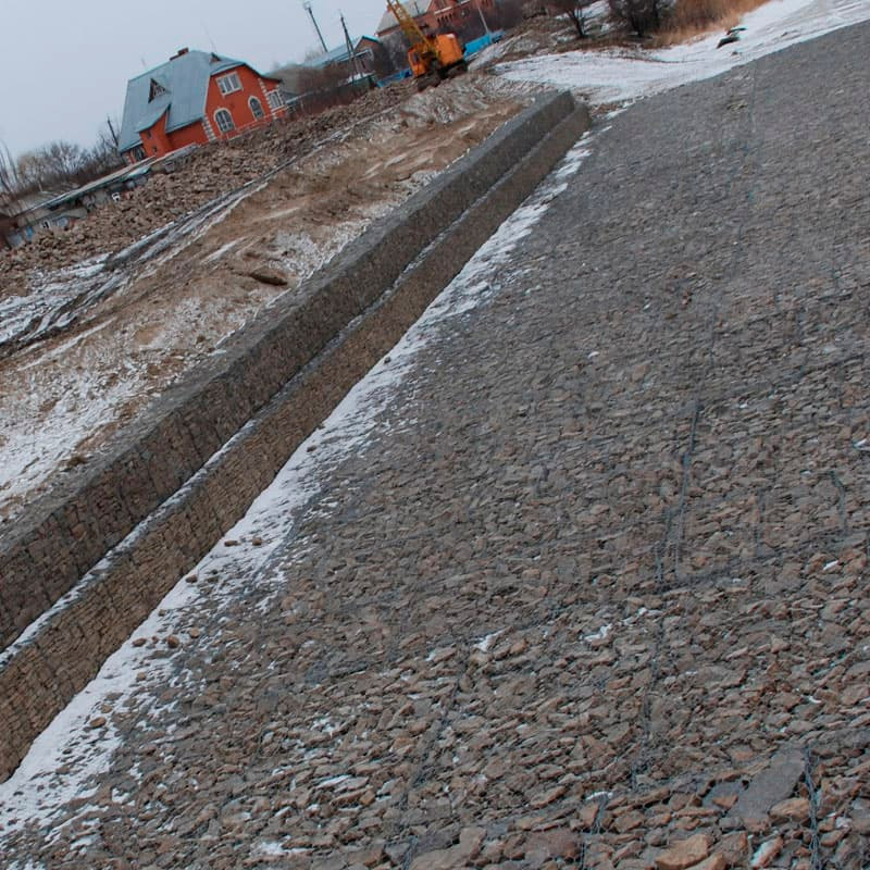 Габион матрац ГСИ-М 6х2х0,3 оцинкованный, Ø проволоки 3,0 мм, размер ячейки 8х10 см