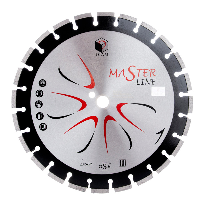 Сегментный алмазный круг DIAM 400 мм АСФАЛЬТ MASTER LINE 000528