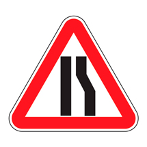 Знак 1.20.2 — Сужение дороги