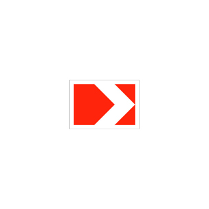Знак 1.34.1 — Направление поворота (размер 1)