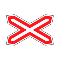 Знак 1.3.1 — Однопутная железная дорога