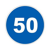 Знак 4.6 — Ограничение минимальной скорости