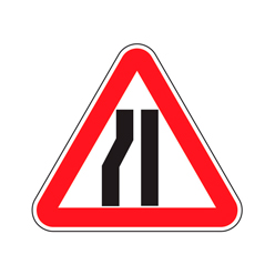 Знак 1.20.3 — Сужение дороги
